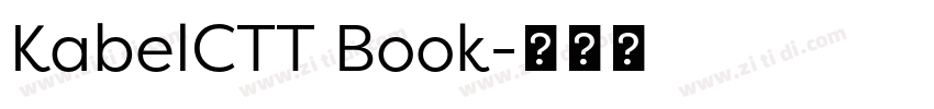 KabelCTT Book字体转换 KabelCTT Book字体转换